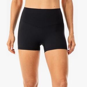 Lavento All Day Soft Biker Shorts 3" High Waisted Yoga Shorts Black 8